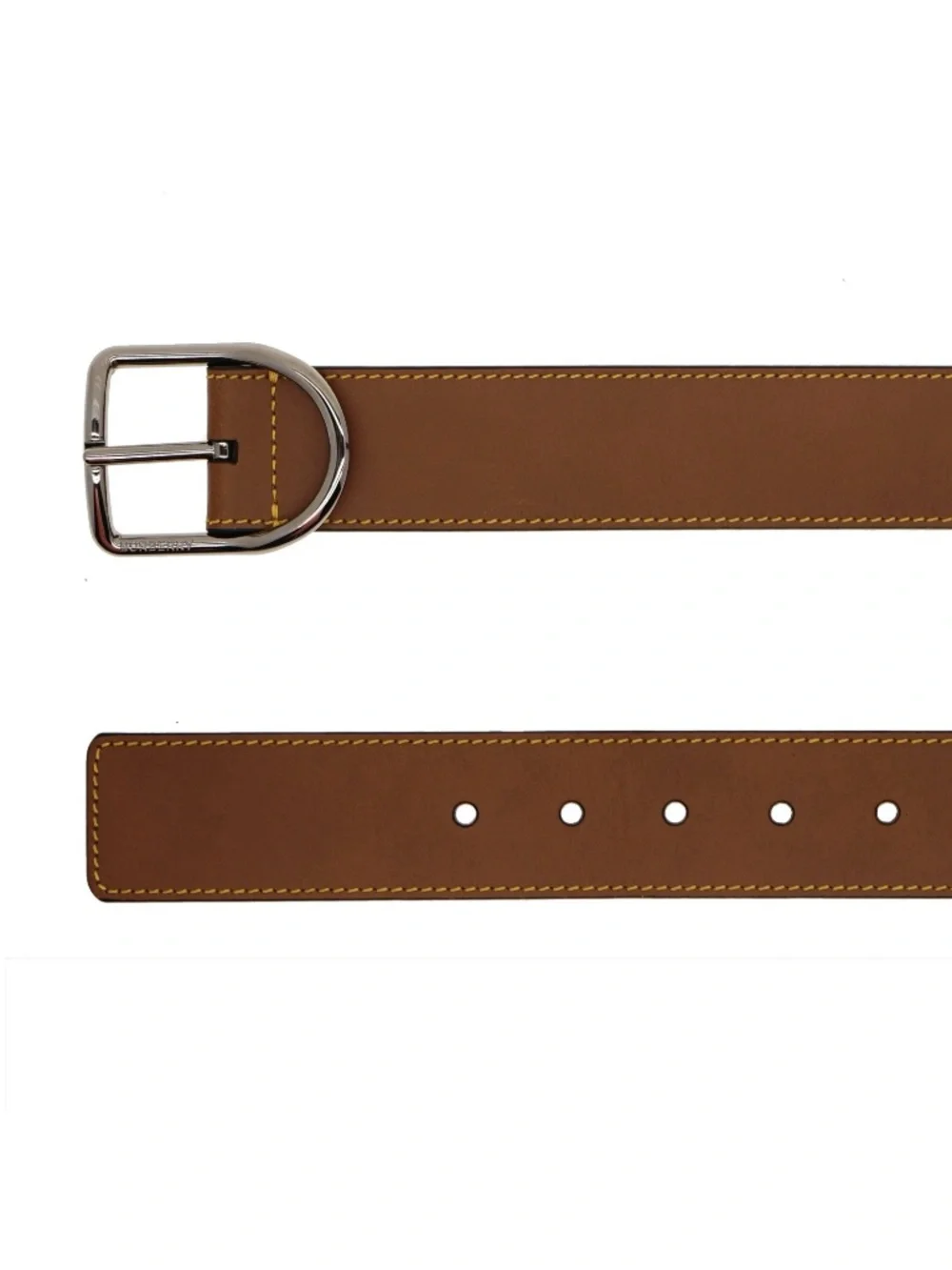 Burberry Men Belt Jack Bridle Tan Leather Size 34 / 100cm New